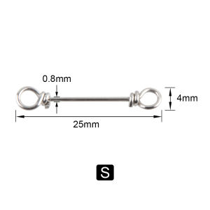 Gỗ Hồng Sắc Câu Cá Bằng Thép Không Gỉ Lò Xo Pin Chia Nhẫn Mồi Hỗ Trợ Đầu Nối Dây Vít Khóa Kim Xoay Cho Sông Đại Dương Câu Cá Hồ