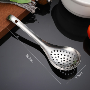 Muỗng Cán Cong Inox Muỗng Múc Canh Inox Cán Cong Trơn Đa Năng Bền Đẹp Tiện Lợi LAZYL