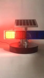 ไฟเตือนพลังงานแสงอาทิตย์ ไฟเตือนถนนพลังงานแสงอาทิตย์ แดงน้ำเงิน ใช้ได้ทั้งกลางวันกลางคืน ไฟแสดงสี่แยกไฟแฟลชสี จัดส่งจากไทย อัพเกรดแผงชาร์จพลังงานแสงอาทิตย์