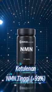 SKGWorld I 250mg Pure NMN I High Purity NMN I KKM Approved I MAL Supplement I Energy Boost I 30Capsules
