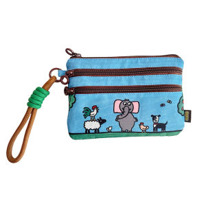 Ndht Three-Zipper Large Capacity Storage Bag Baby Handbag Portable Shopping Bag Eco-Friendly Canvas Bag for Children