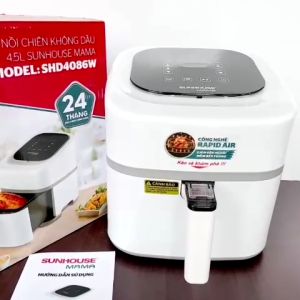 Nồi chiên không dầu cảm ứng 4.5L SUNHOUSE MAMA SHD 4086 - công suất 1500w