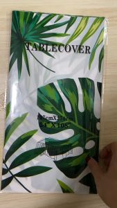 Alas Meja Plastik Corak Daun Hawaii｜Hawaii Palm Leaves Plastic Tablecloth｜夏威夷棕榈叶塑料桌布 一次性热带大桌巾
