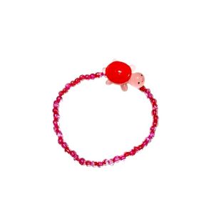 Kuraya Turtle Beads Colorful Bracelet Gelang Elastis Kura Kura Warna Warni Handmade Fashion