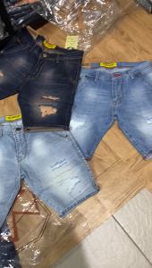 Celana Pendek Jeans Pria MC WISCER Terbaru Kekinian Tidak Melar Pola Skinny Viral Denim Pendek