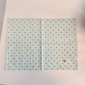 Ins Fresh Cotton Green Polka Dot Place Mat Napkin