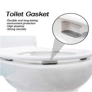 Universal Toilet Lid Cushion Anti-slip Toilet Seat Cushion Rubber Pad Buffers Pack-white Stop Bumper Shock Absorber