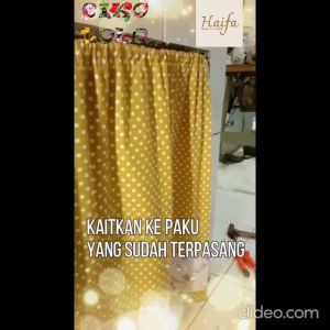GORDEN KOLONG DAPUR MOTIF KOTAK-KOTAK