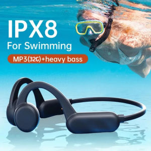 X18pro Bone Conduction หูฟัง IPX8 กันน้ำนอนในการดูแลฟิลเลอร์ 32G หน่วยความสะอาด MP3 และเครื่องเล่นเพลงกีฬากลางแจ้งเดินป่า