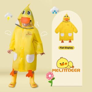 QIAOPIDIANDIAN | Waterproof Cartoon Cute Child Raincoat 3-6 Years