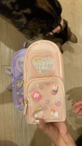 พร้อมส่งจากไทยกล่องดินสอ กระเป๋าดินสอ รูปทรงเป้ มีหูหิ้ว จุเยอะ ลายน่ารักPC009