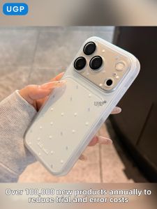 UGP | Luxury Blue Polka Dots All-around Protection Phone Case with Camera Protector