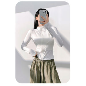 HUIESON เสื้อแจ็กเก็ตใส่เล่นโยคะฟิตเนสรัดรูประบายอากาศได้ดีสำหรับผู้หญิงใส่กลางแจ้งเสื้อโค๊ตแนวสปอร์ต