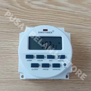 BERGARANSI SINOTIMER MCB timer listrik on off otomatis 24 jam digital Switch Relay 16 220V 16A
