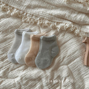 ถุงเท้าเด็กผ้าฝ้ายระบายอากาศได้ดีแบบไร้กระดูก ถุงเท้าผ้าตาข่ายบางสำหรับฤดูร้อนสำหรับทั้งชายและหญิง ถุงเท้าแบบสวมสบายสำหรับทั้งบุตรชายและบุตรสาว