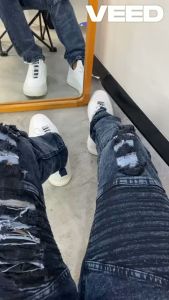 Celana Jeans Sobek Bikers Pria Cowok Celana Panjang Jeans Slimfit Stretch Melar Distro Premium
