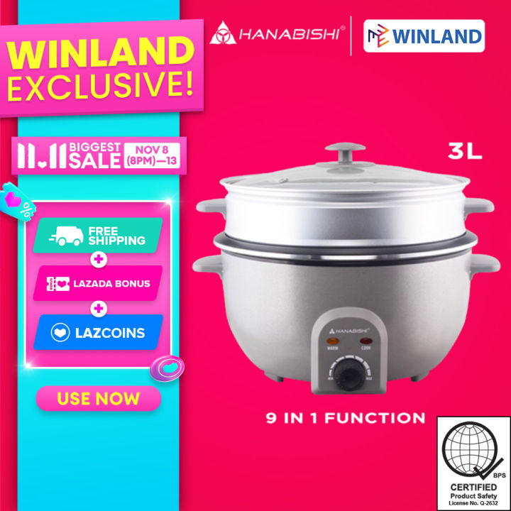 How to use hanabishi multi cooker 9 in 1 sale