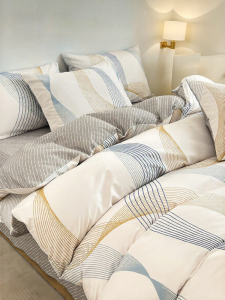 MiiOW | Simplistic Design 100% Cotton Bed Four-Piece Set