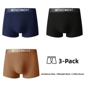 MiiOW | Mens Cotton Underwear Breathable Boxer Shorts Sports Briefs Mid Waist Pure Color Comfortable Fit Summer New Arrival