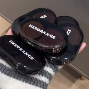 HERORANGE | HERORANGE Black Obsidian Night Two Tone Eyeshadow Palette Shimmer Glitter Lâu Trôi Bóng Nhiều Màu Bột Mịn Trang Điểm Mắt