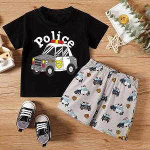 Setelan Kaos Anak Anak Printing Premium / Setelan Anak Premium Murah Set Anak 0-5 Tahun