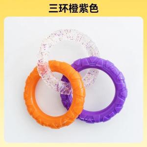 Durable Dog Toy Ring Pull Teeth Grinding Rope Tug of War Pet Toys for Dogs Chew Resistant Puppy Boredom Buster Dog Teeth Cleaning Toys