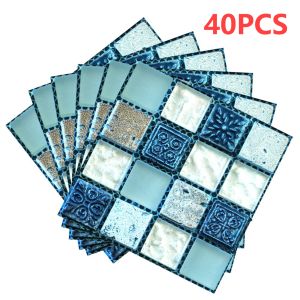 Mosaic Tile 3D Adhesive Wall Sticker Thickened Waterproof Photograph Background Home Improvement Wall Covering Decor