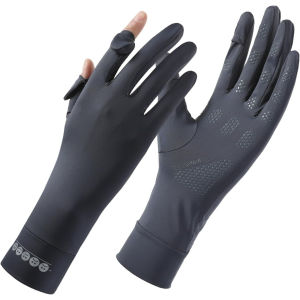 UPF50+ Full Finger Sun Protection Gloves Touch Screen Breathable Non Slip Driving Cycling Outdoor Gloves for Women