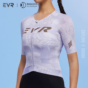 evr | EVR Womens Summer Cycling Jersey Short Sleeve Quick Dry Breathable Sun Protection Road Bike Top Versatile Spring/Summer Gear