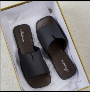 FJ Women Summer Slippers Flat Casual Sandals Square Toe Soft Sole Fashion Outdoor Shoes 2503