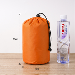 Polyester Drawstring Storage Bag Nylon Compression Sack Oxford Cloth Cord Closure down Jacket Storage Bag Foldable Carrier