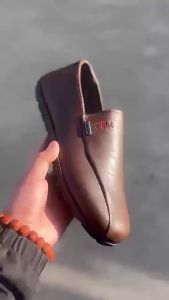 Mens Leather Shoes Fashion Office Business Formal Leather Breathable Shoes Slip On Loafers For Men Casual Driving Shoes