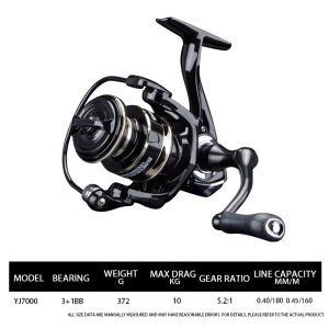 DEUKIO Fishing Spinning Reels Ultralight Metal 5.2:1 Gear Ratio 3+1BB Saltwater Or Freshwater Max Drag 6kg Lure Fishing Reels