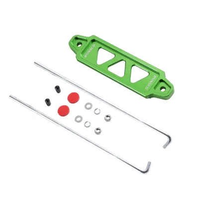 อลูมิเนียม Billet รถแบตเตอรี่ Tie Down ยึดผู้ถือรั้งสําหรับ Honda Civic ACURA INTEGRA สีฟ้าสีแดงทองสีเขียวสีดํา 145 มม.