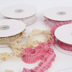 Phụ Kiện Trang Phục DIY Handmade Hoa Văn Kẻ Sọc Co Giãn Ruy Băng Quần Áo Hoa Bó Hoa Trang Trí Bánh Kẹp Tóc Bao Bì