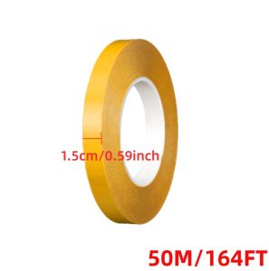 Heat Resistant PET Double Sided Adhesive Tape 0.05mm Thick Transparent No Trace Super Sticky Strong High Temperature Resistance