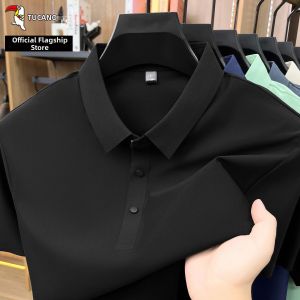 TUCANO | Seamless Nylon Polo Shirt Mens Short Sleeve Slim Fit