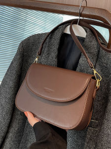 Trendy Pure Color Crossbody Shoulder Bag Stylish Summer 2025 New Handbag Soft PU Leather Magnetic Buckle Closure Square Shape