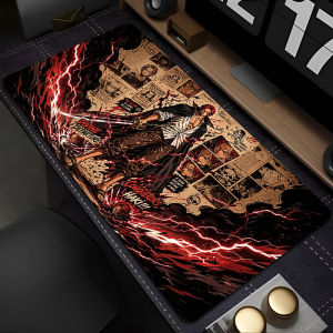 Bandai | kawaii Mouse Pad Large PC Computer Desk Mat Edge White Gaming Pad one piece Anime Mousepad Keyboard Gamer Accessories Table Pad