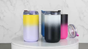 Stylish Stainless Steel Mug with Anti-Drip Silicone Lid 400ml – Leakproof & Chic