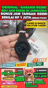 CASIO ORIGINAL - CASIO G-SHOCK GA-2100-1A2DR - MEN LA - Resin - Hitam - Jam dunia JD18  Jam Tangan Pria Jam Pria Jam Tangan Anti Air G SHOCK GSHOCK + CASIO GA-2100-1A2 GA 2100 1A2 GA-2100 2100 GA2100 GA-2100 GA2100 GA-2100 $