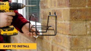 【Original+24hours delivery】Icarer Garden Hose Rack Organizer Metal Hose Rack Hanger Holder Storage Rack Organizer Water Wall Mounted