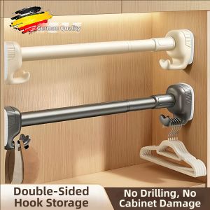 ZHENMIAO | Adjustable Easy To Install High Capacity Load Bearing Closet Rod