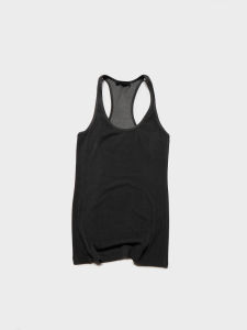 Áo Ba Lỗ Cổ Tròn in Thủ Công Màu Đất Sét Cổ Điển Co Giãn Cao Áo Vest Chữ I Ôm Vừa Vặn Mùa Hè 2025 VERO