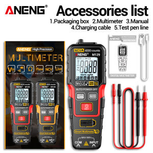 ANENG | ANENG M129 Rechargeable Digital Multimeter 4000 Counts NCV AC DC Voltage Resistance Meter With Flashlight Auto Range