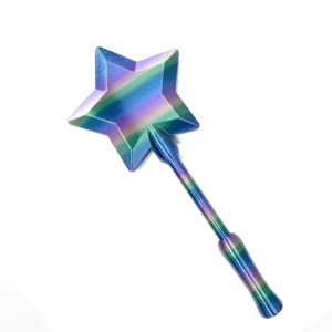 3D Printed Magic Wand Credit Card Holder With Tap Payment Portable Cute Funny Star Wand Style Stand Colorful Novelty Party Gift