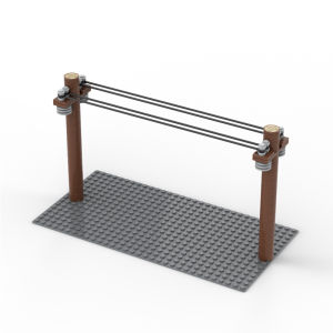 Đồ Chơi Lắp Ráp Mô Hình Xây Dựng Lưới Điện Cột Đường Nhỏ Đồ Trang Trí Cảnh Quan Đồ Chơi Lắp Ráp Khối Nhựa Cho Trẻ Em Từ 5 Tuổi Trở Lên