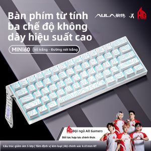 AULA | Magnetic Key Switch Wireless 3-Mode Low Latency Keyboard RT0.01s