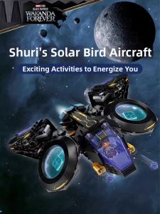 Lele Brother | Đồ Chơi Xây Dựng Superhero Shuris Sunbird Flyer Black Panther