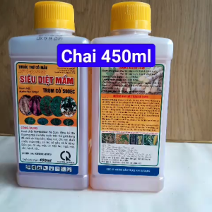 Thuốc trừ cỏ Siêu Diệt Mầm Chai 450ml hoạt chất Acetochlor.............500g/lít